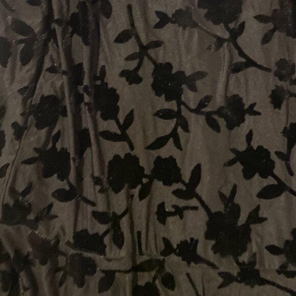 Velvet Floral Sexy Romantic Chic Glam Girly Modern Fairy Party Ruffle Mini Skirt - Picture 7 of 7